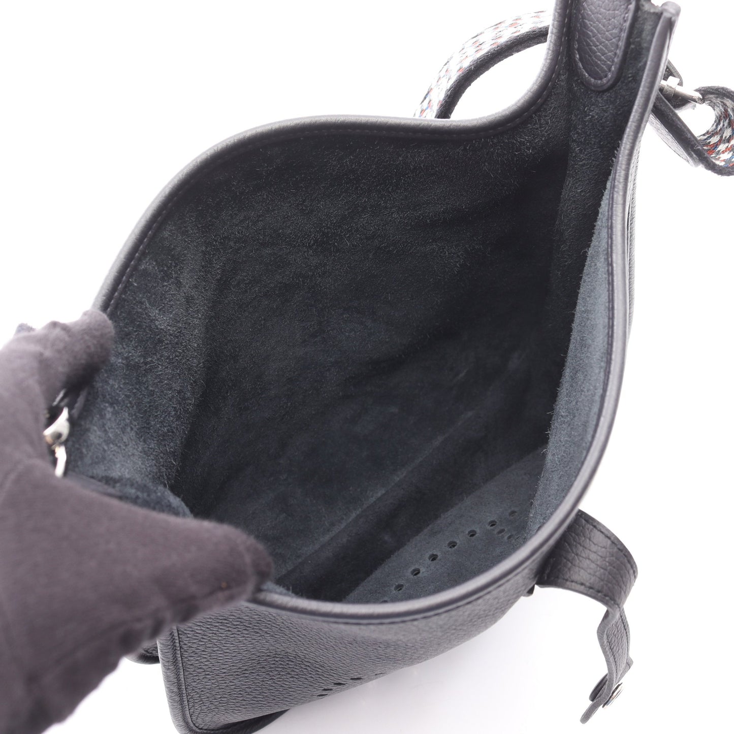 エヴリン 3 トロワ PM ブルーニュイ ショルダーバッグ トリヨンクレマンス ダークブルー シルバー金具 B刻印 エルメス バッグ HERMES