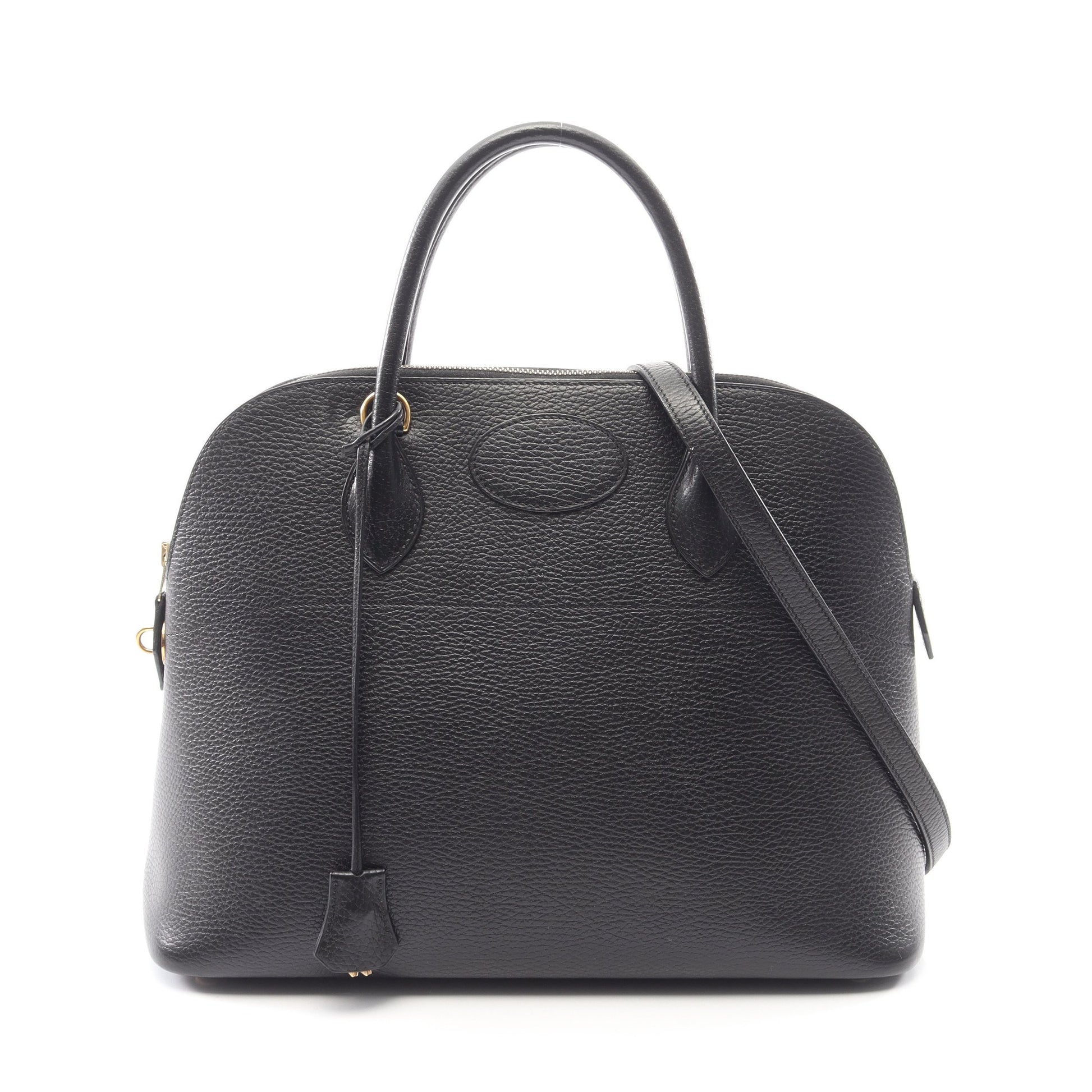 ボリード35 2WAY ハンドバッグ アルデンヌ ブラック ゴールド金具 ○X刻印 エルメス バッグ HERMES