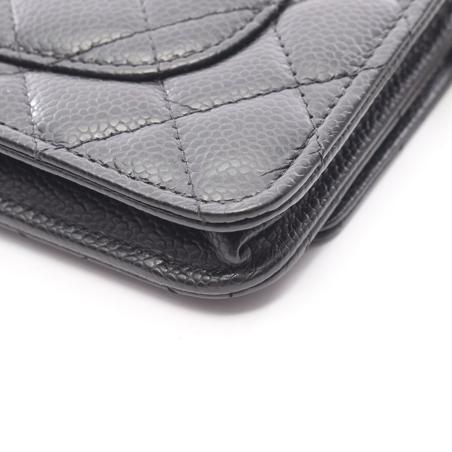 マトラッセ チェーンウォレット キャビアスキン ブラック ゴールド金具 シャネル バッグ CHANEL