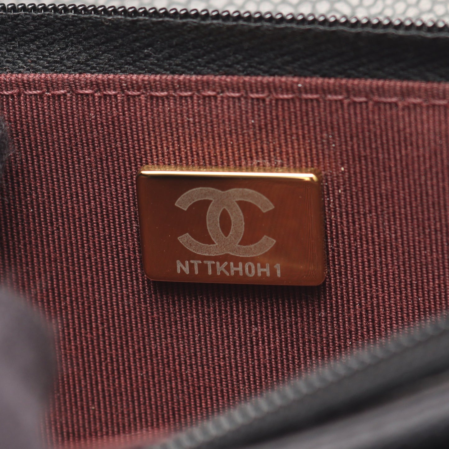 マトラッセ チェーンウォレット キャビアスキン ブラック ゴールド金具 シャネル バッグ CHANEL