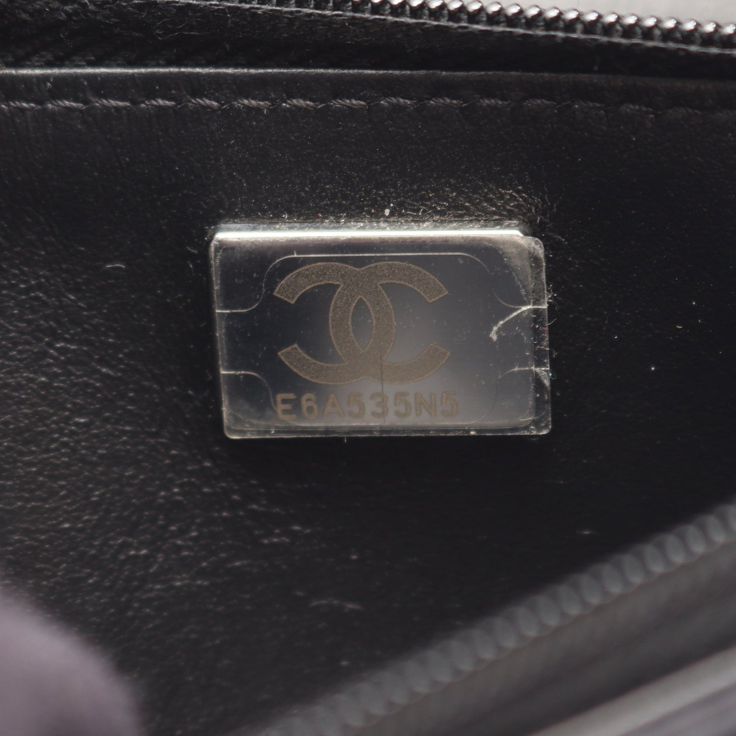 マトラッセ ビジュー ブラック金具 チェーンウォレット レザー ブラック シャネル バッグ CHANEL
