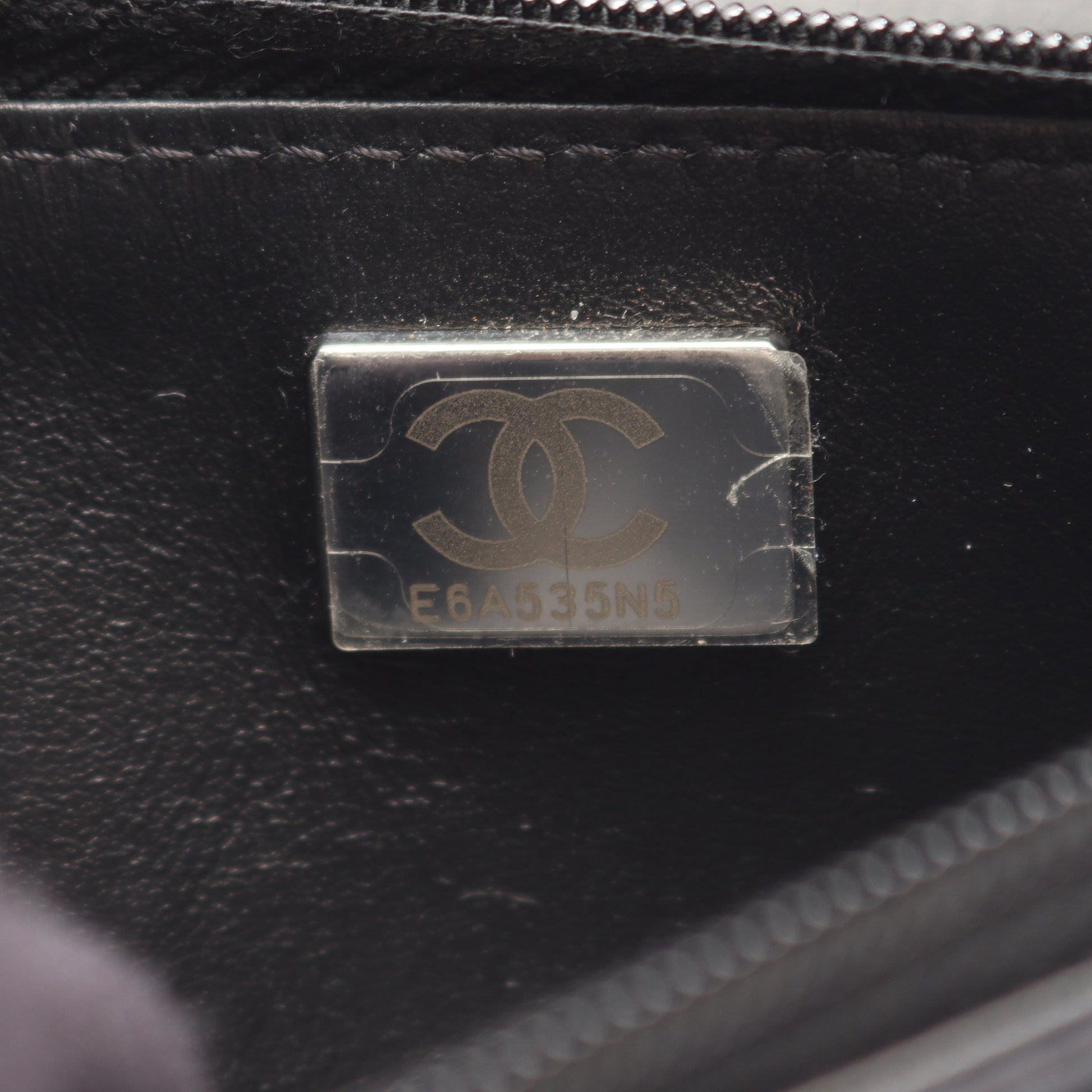 マトラッセ ビジュー ブラック金具 チェーンウォレット レザー ブラック シャネル バッグ CHANEL