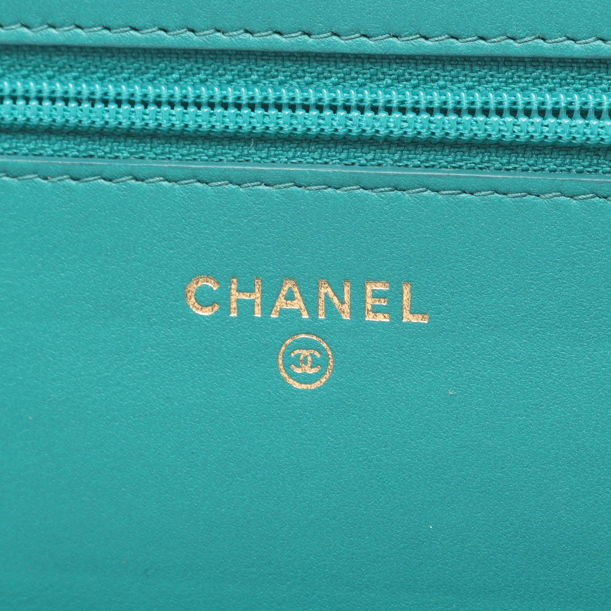 マトラッセ チェーンウォレット ラムスキン グリーン ゴールド金具 シャネル バッグ CHANEL