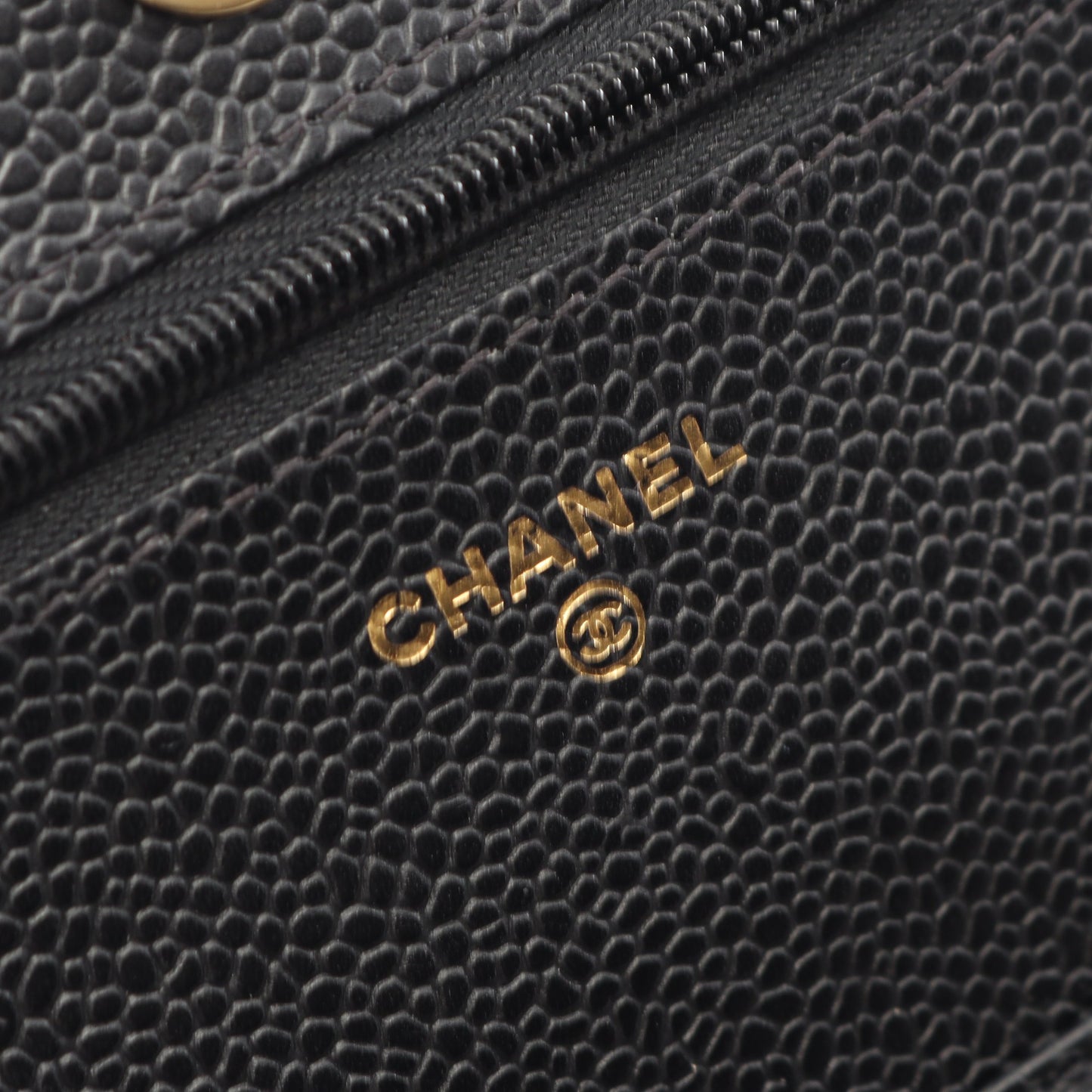マトラッセ チェーンウォレット キャビアスキン ブラック ゴールド金具 シャネル バッグ CHANEL