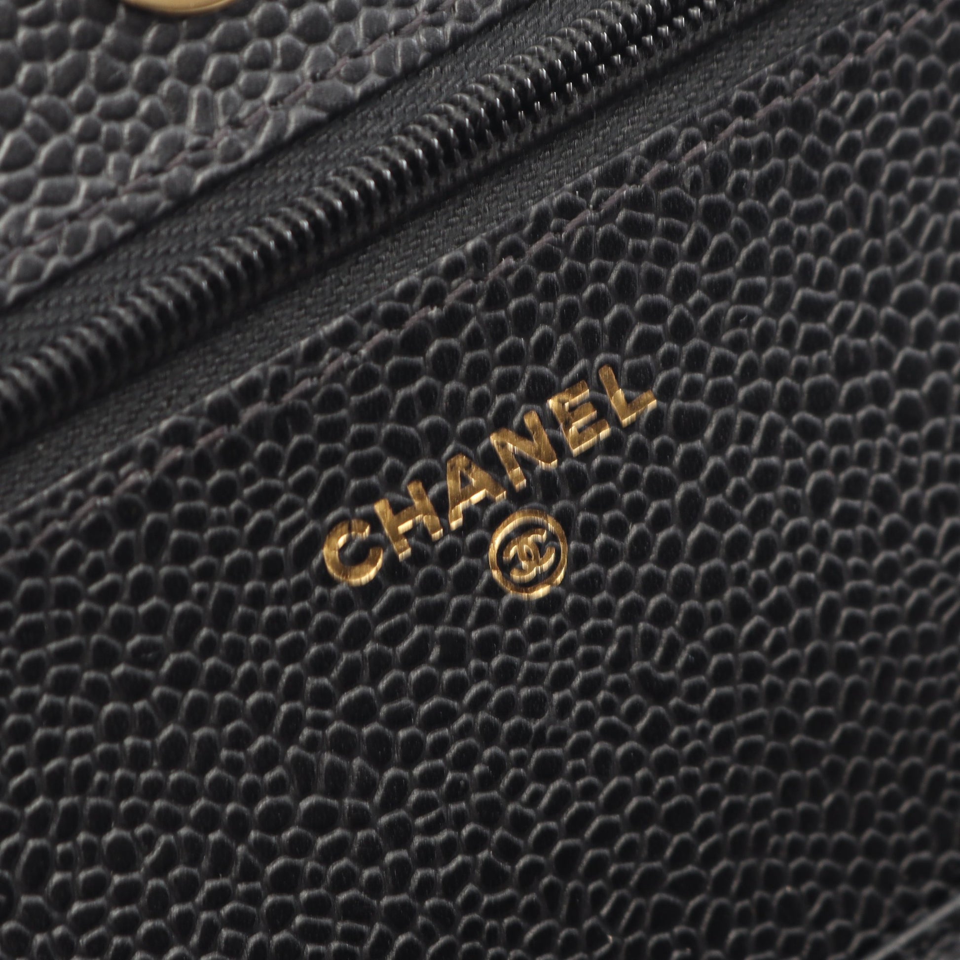 マトラッセ チェーンウォレット キャビアスキン ブラック ゴールド金具 シャネル バッグ CHANEL