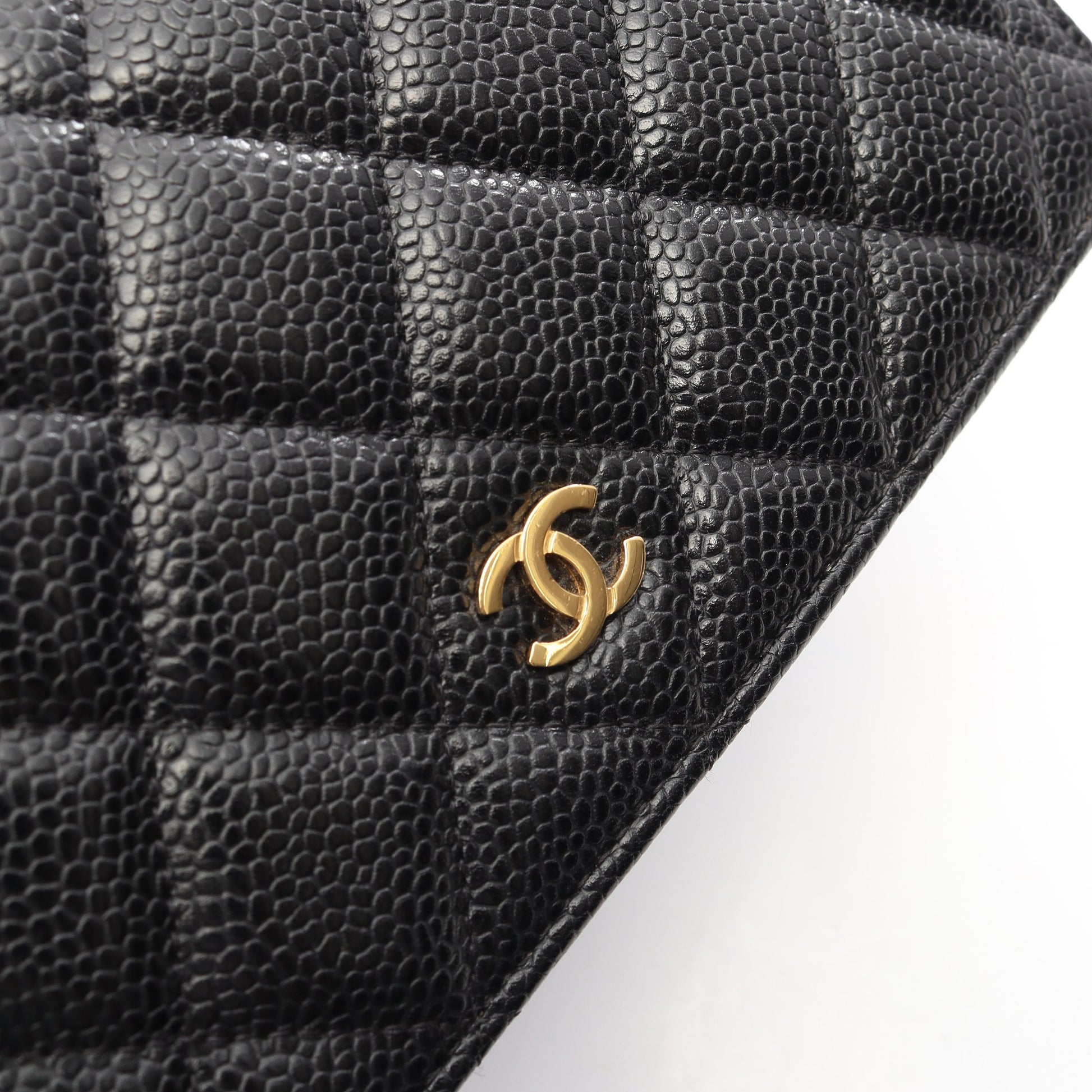 マトラッセ チェーンウォレット キャビアスキン ブラック ゴールド金具 シャネル バッグ CHANEL