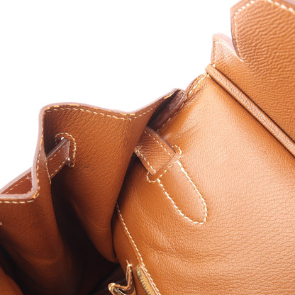 バーキン40 ゴールド ハンドバッグ クシュベル ブラウン ゴールド金具 ○Z刻印 エルメス バッグ HERMES