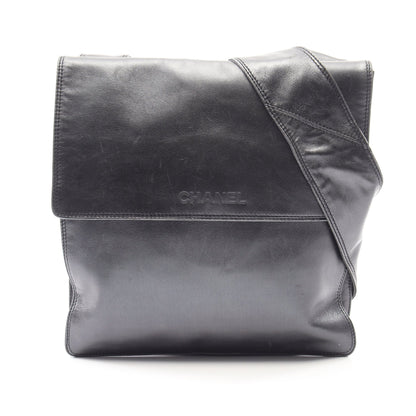 ショルダーバッグ レザー ブラック ゴールド金具 シャネル バッグ CHANEL
