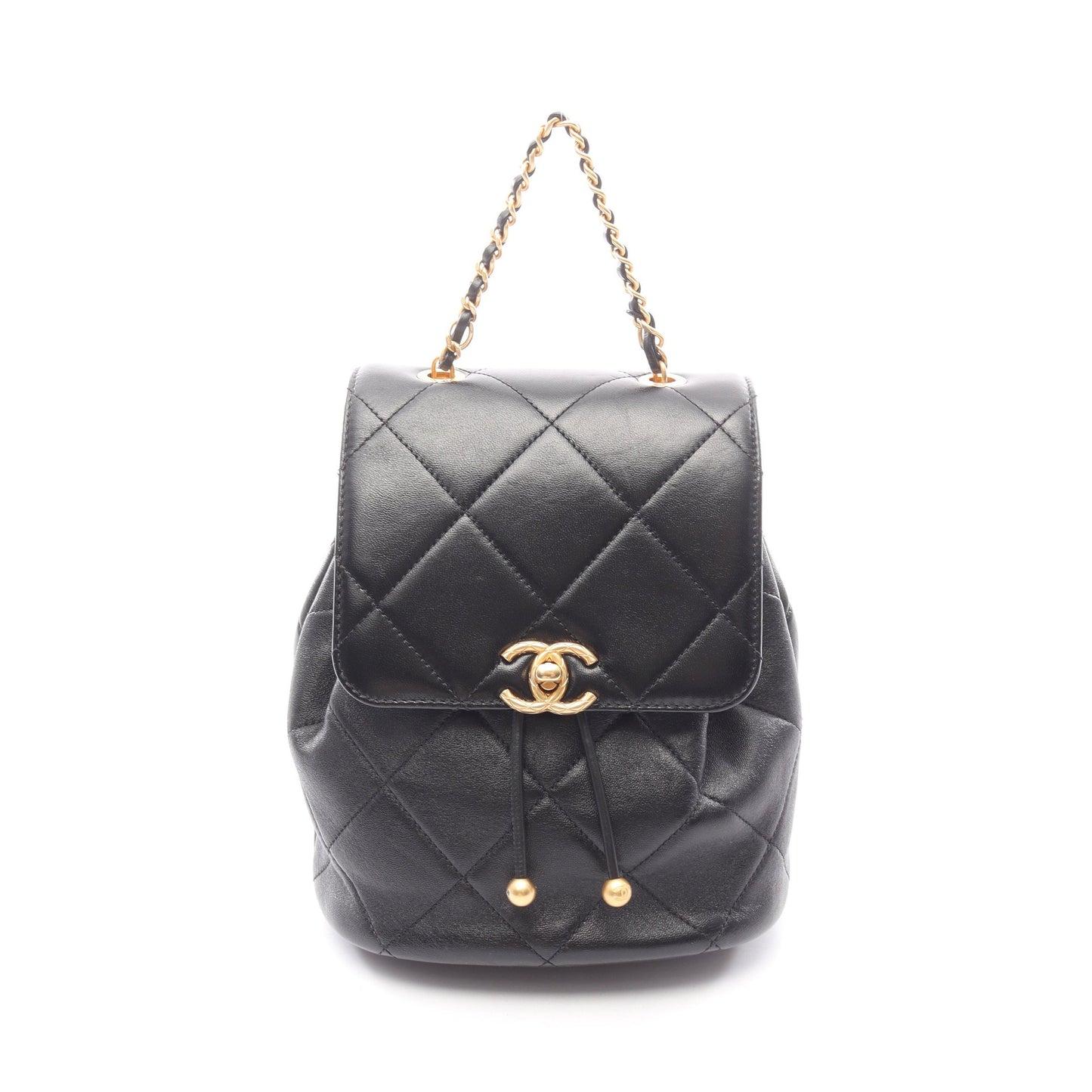 CHANEL19 バックパック リュックサック ラムスキン ブラック ゴールド金具 シャネル バッグ CHANEL