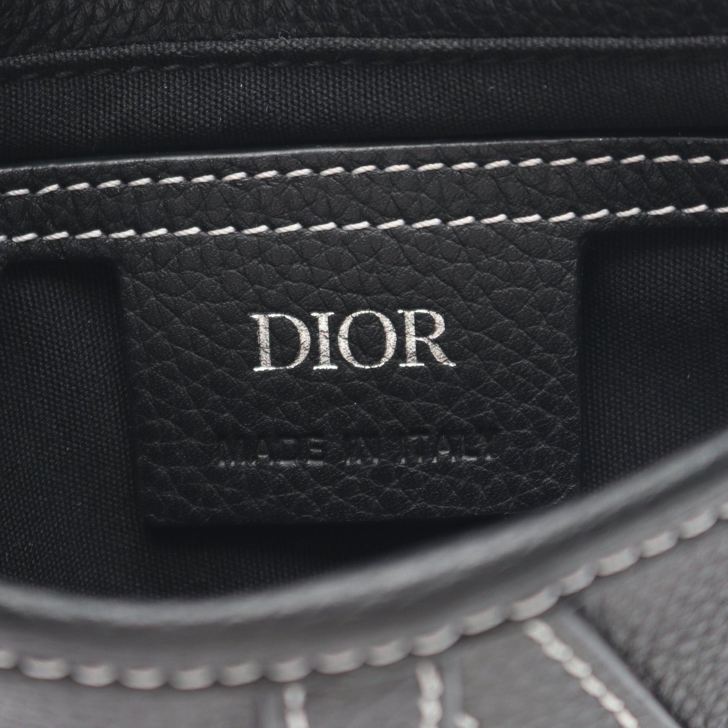 サドル ショルダーバッグ レザー ブラック クリスチャンディオール バッグ Christian Dior