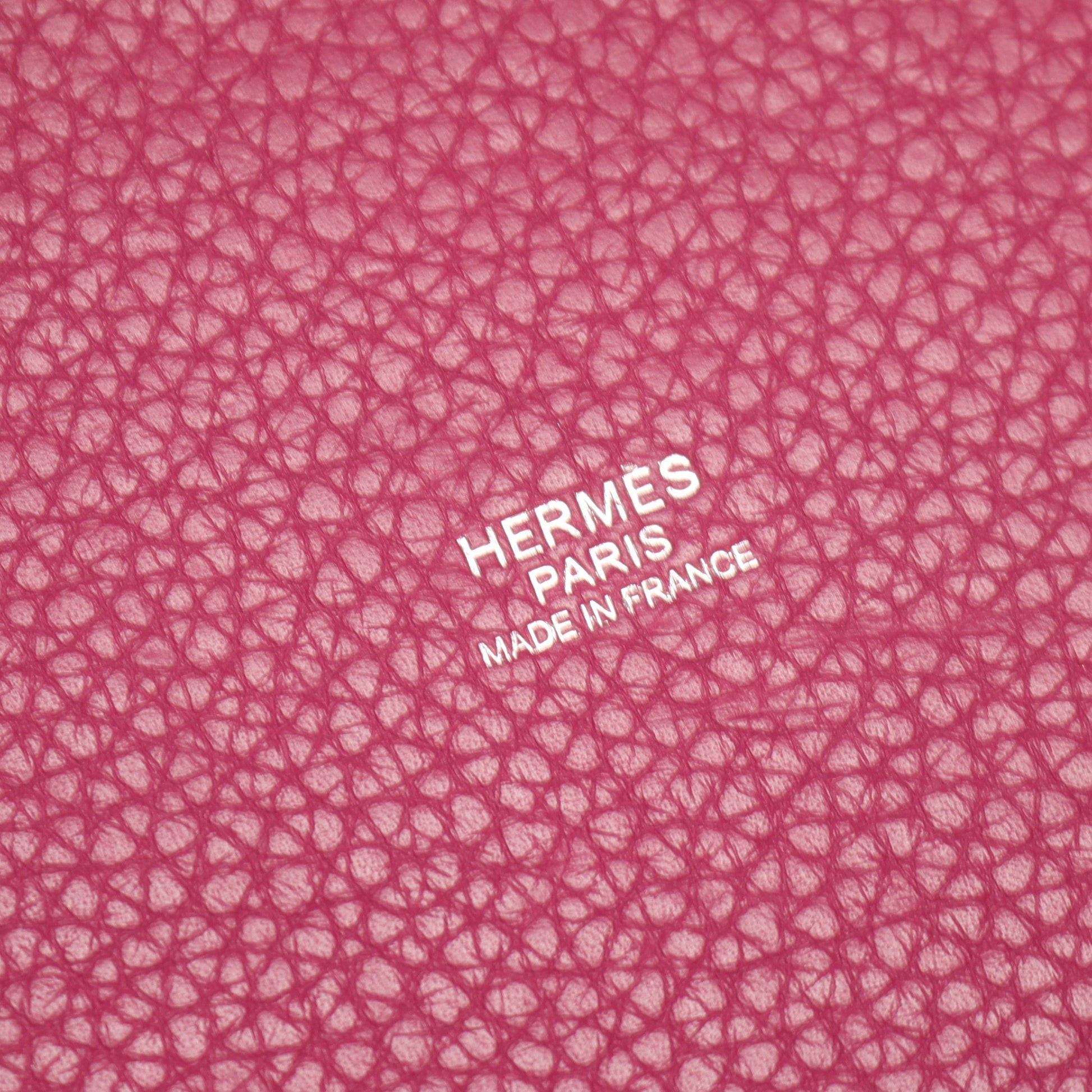 ピコタンロックMM トスカ ハンドバッグ トリヨンクレマンス パープル シルバー金具 □O刻印 エルメス バッグ HERMES