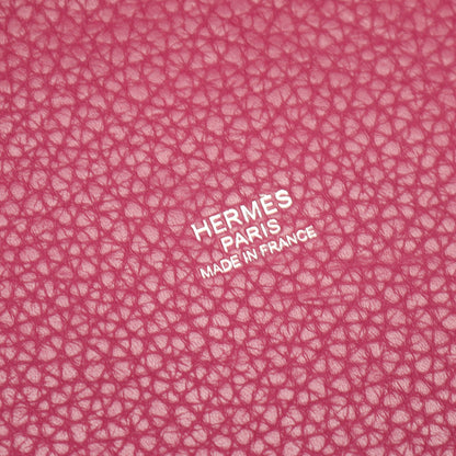 ピコタンロックMM トスカ ハンドバッグ トリヨンクレマンス パープル シルバー金具 □O刻印 エルメス バッグ HERMES