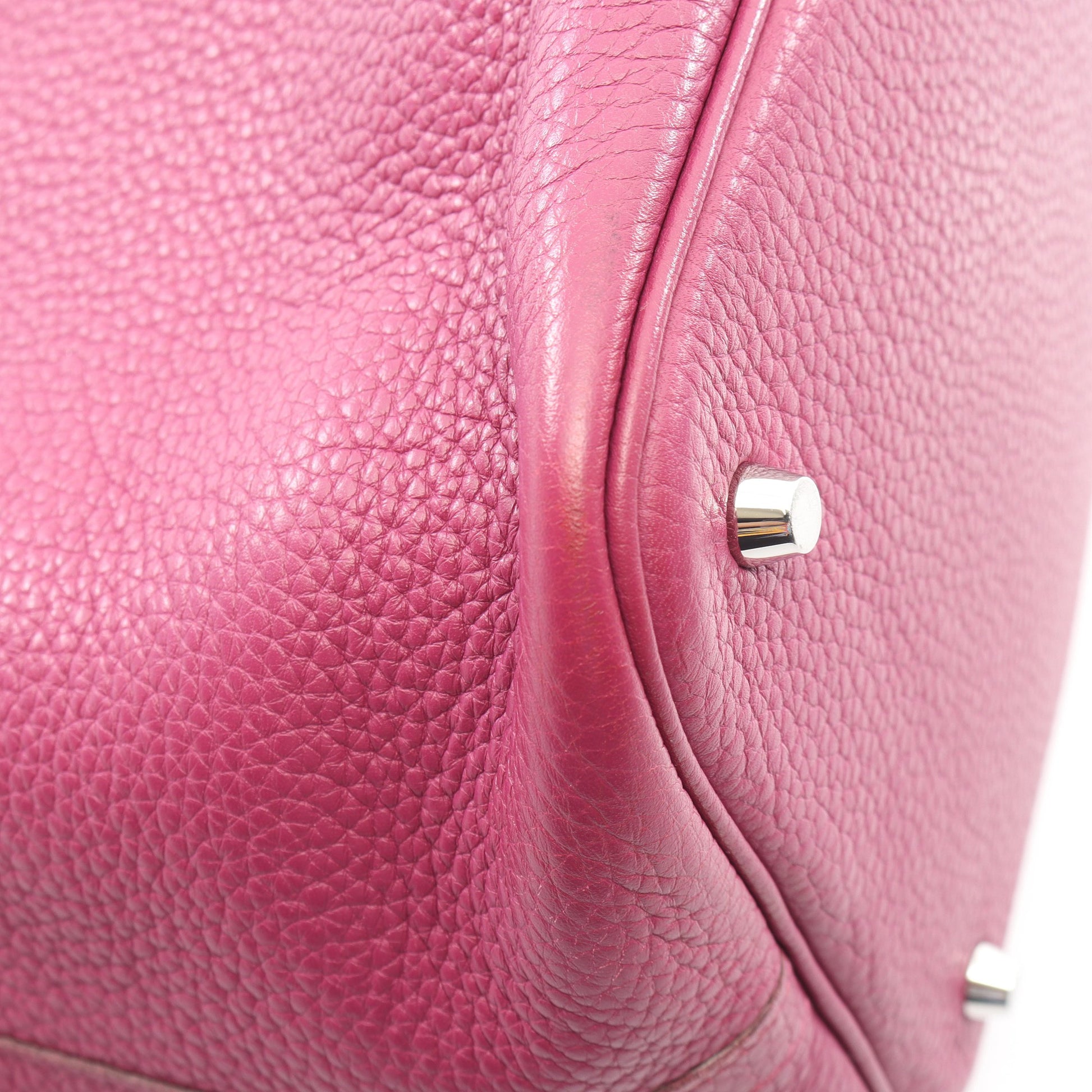 ピコタンロックMM トスカ ハンドバッグ トリヨンクレマンス パープル シルバー金具 □O刻印 エルメス バッグ HERMES