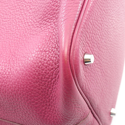 ピコタンロックMM トスカ ハンドバッグ トリヨンクレマンス パープル シルバー金具 □O刻印 エルメス バッグ HERMES