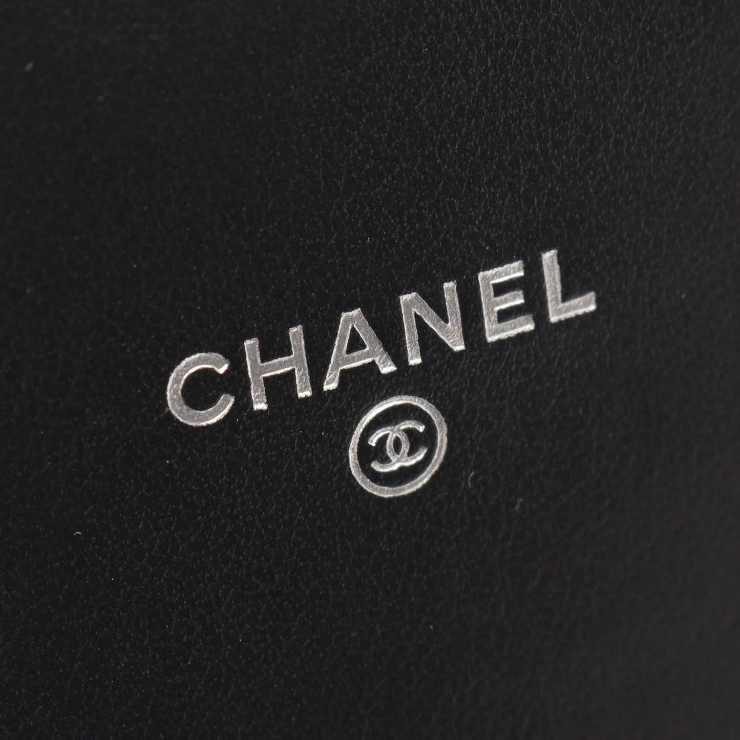 ボーイシャネル フォンホルダー チェーンショルダーバッグ キャビアスキン ブラック シルバー金具 シャネル バッグ CHANEL