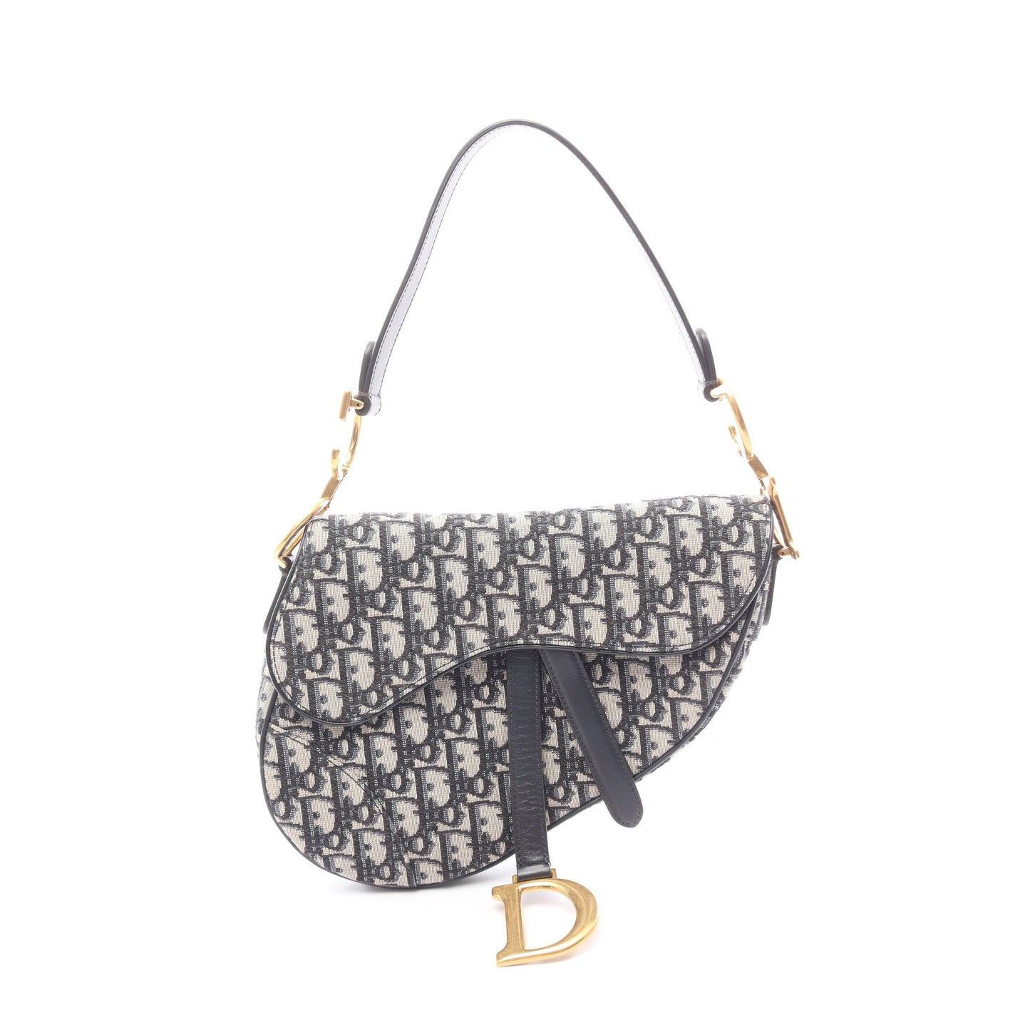 サドルバッグ オブリーク ハンドバッグ キャンバス レザー ベージュ ネイビー クリスチャンディオール バッグ Christian Dior