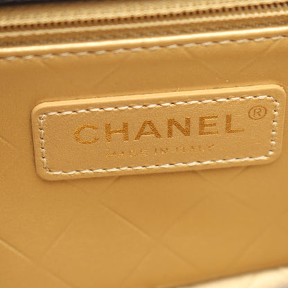 マトラッセ クリップココ コンビ金具 チェーンショルダーバッグ ラムスキン ブラック シャネル バッグ CHANEL