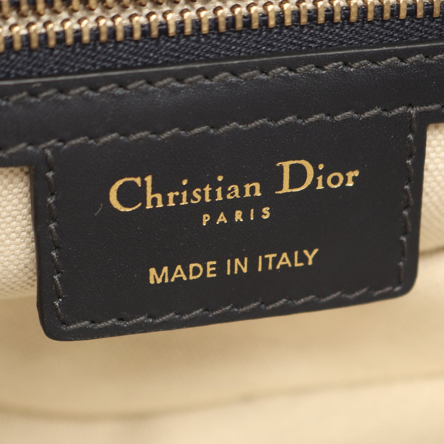 サドルバッグ オブリークジャカード 2WAY ハンドバッグ キャンバス レザー ベージュ ネイビー クリスチャンディオール バッグ Christian Dior