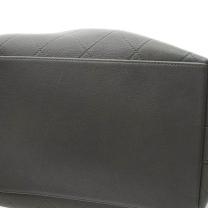 マトラッセ 2WAY チェーンショルダーバッグ レザー グレーグリーン ゴールド金具 シャネル バッグ CHANEL