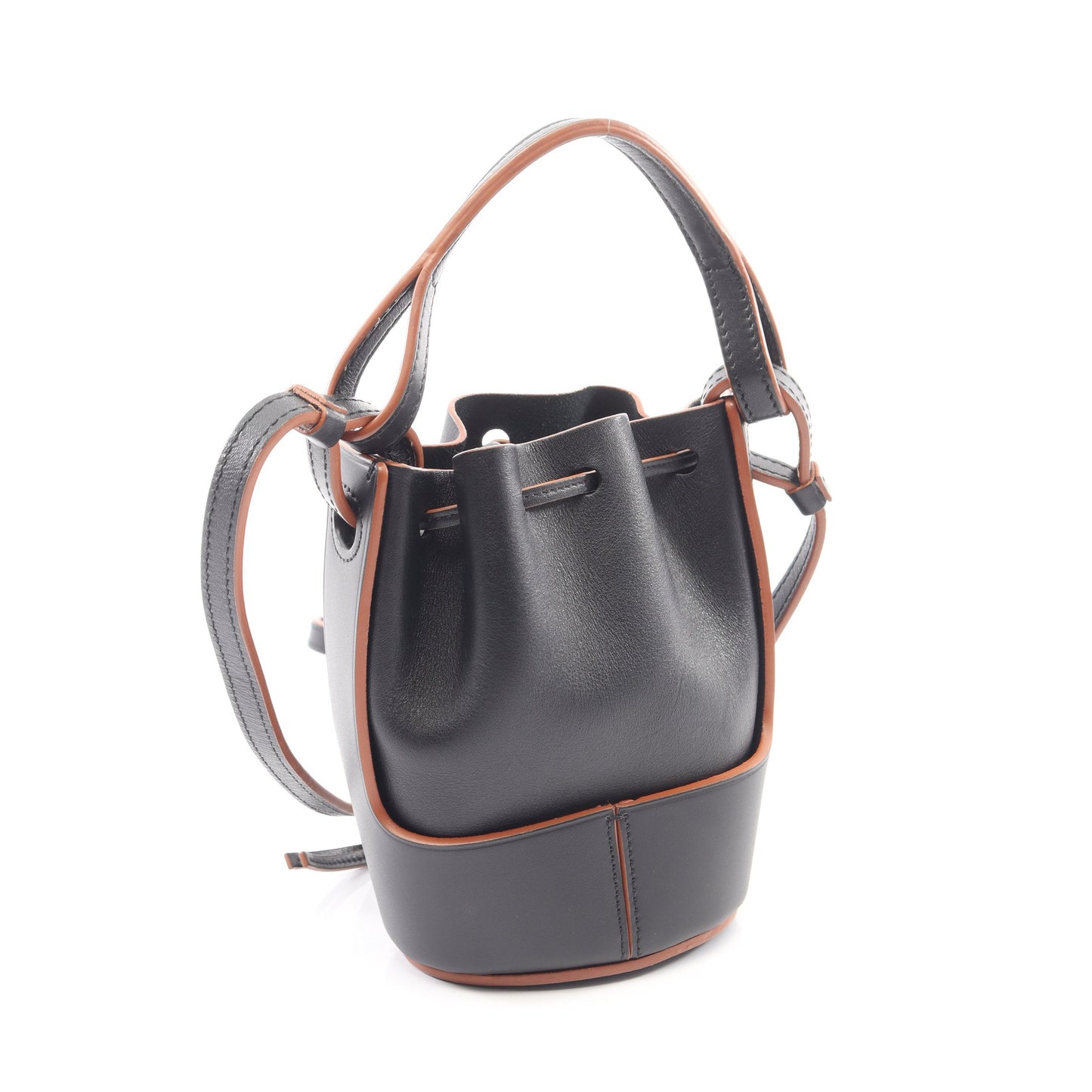 バルーンバッグ ナノ 2WAY ショルダーバッグ レザー ブラック ロエベ バッグ LOEWE