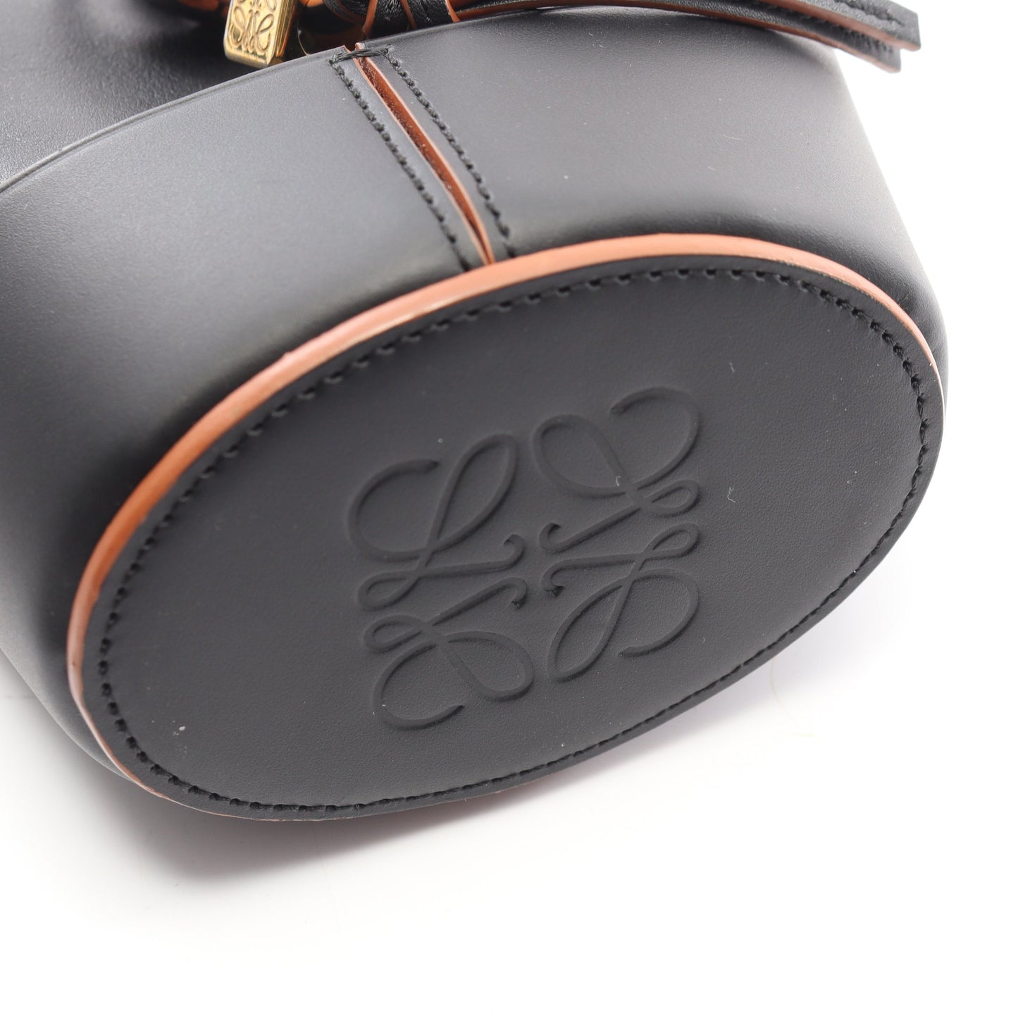 バルーンバッグ ナノ 2WAY ショルダーバッグ レザー ブラック ロエベ バッグ LOEWE