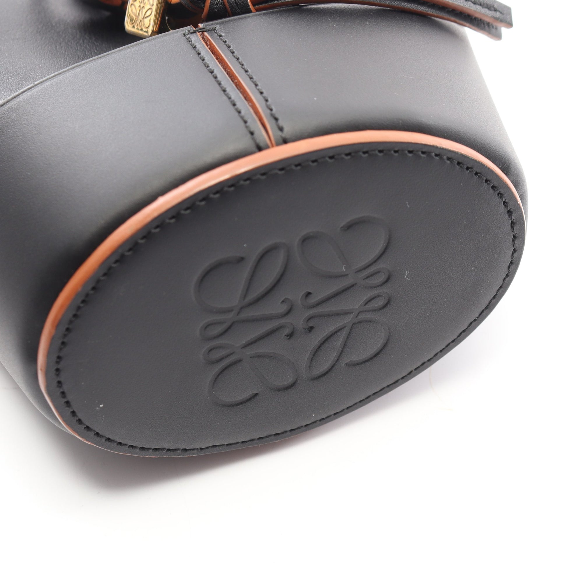 バルーンバッグ ナノ 2WAY ショルダーバッグ レザー ブラック ロエベ バッグ LOEWE