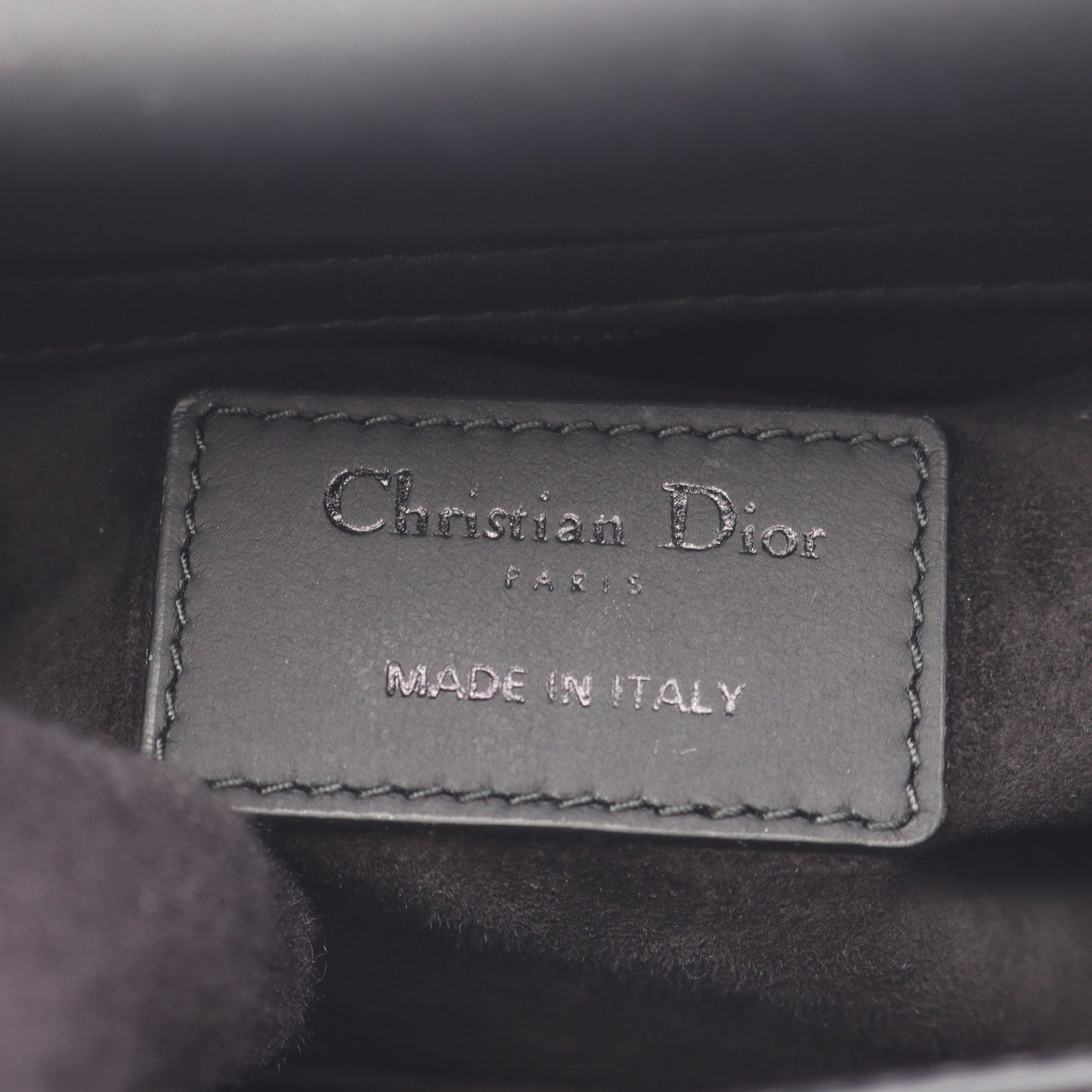 レディディオール ミニ カナージュ 2WAY ハンドバッグ レザー ブラック クリスチャンディオール バッグ Christian Dior