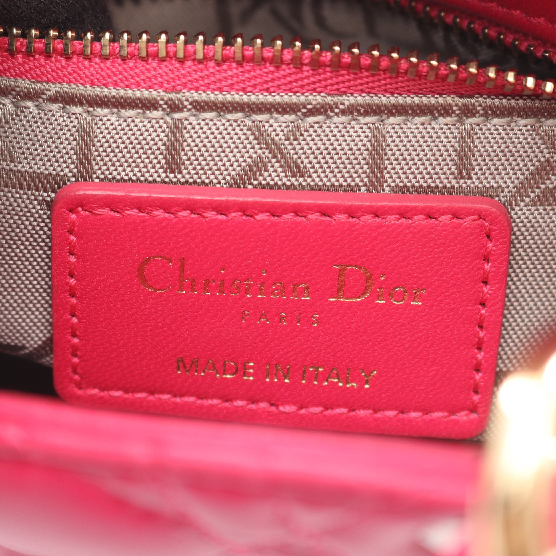 レディディオール ミニ カナージュ 2WAY ハンドバッグ レザー ピンクパープル クリスチャンディオール バッグ Christian Dior