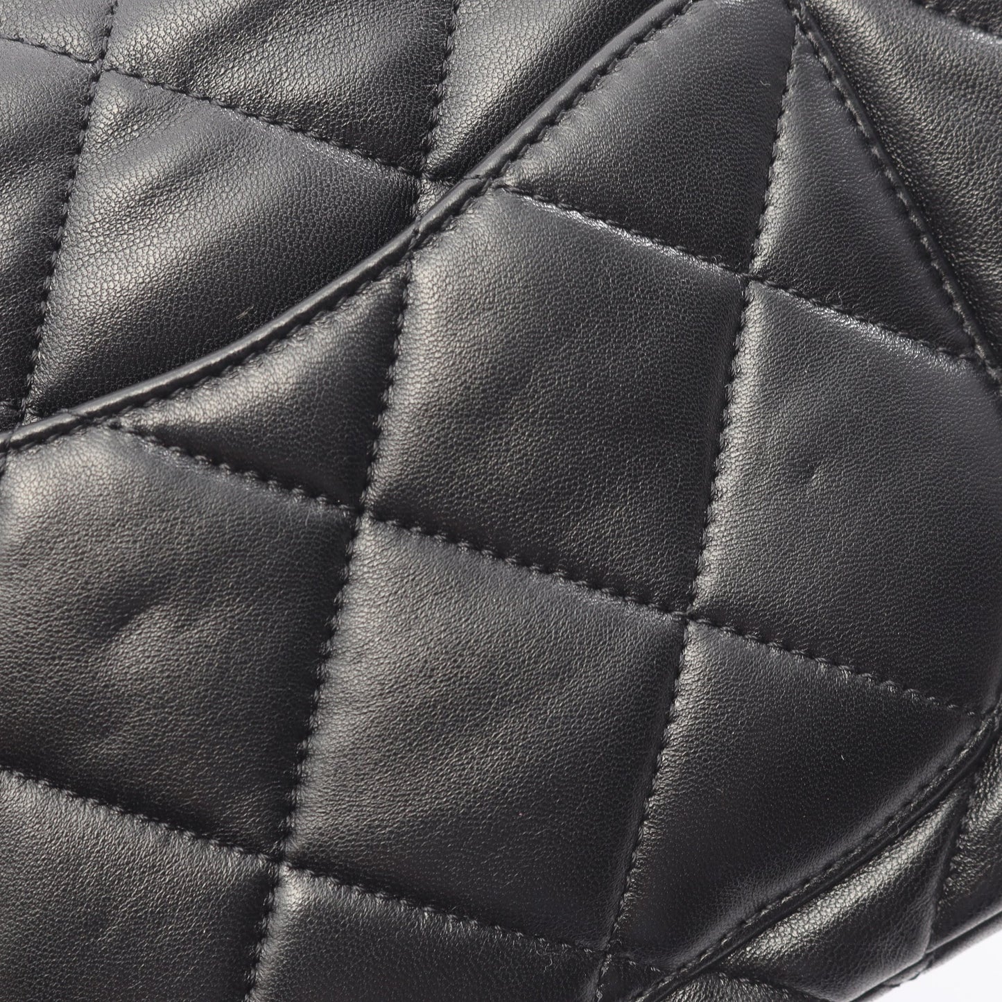 マトラッセ ハートロック チェーンショルダーバッグ ラムスキン ブラック ゴールド金具 シャネル バッグ CHANEL