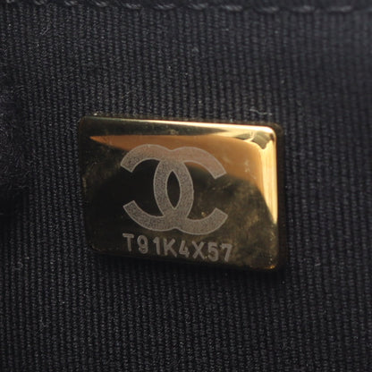 マトラッセ トップハンドル 2WAY チェーンショルダーバッグ ラムスキン ブラック ゴールド金具 シャネル バッグ CHANEL