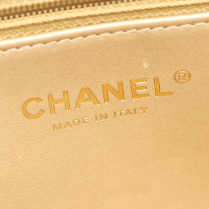マトラッセ 2WAY チェーンショルダーバッグ ラムスキン ブラック ゴールド金具 シャネル バッグ CHANEL