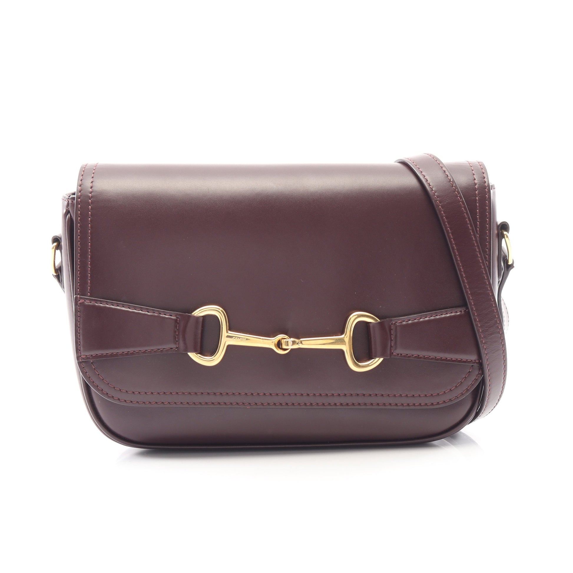 ショルダーバッグ レザー ボルドー セリーヌ バッグ CELINE