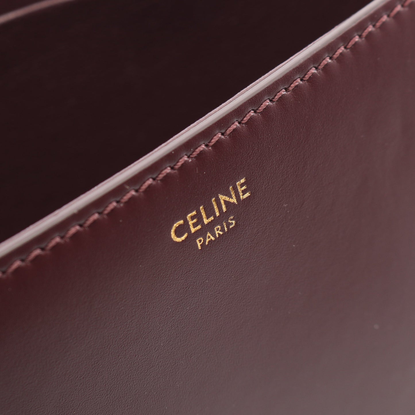 ショルダーバッグ レザー ボルドー セリーヌ バッグ CELINE