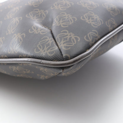 アナグラム ショルダーバッグ PVC レザー ダークブラウン ロエベ バッグ LOEWE
