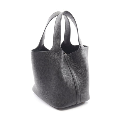 ピコタンロックPM ハンドバッグ トリヨンクレマンス ブラック ゴールド金具 K刻印 エルメス バッグ HERMES