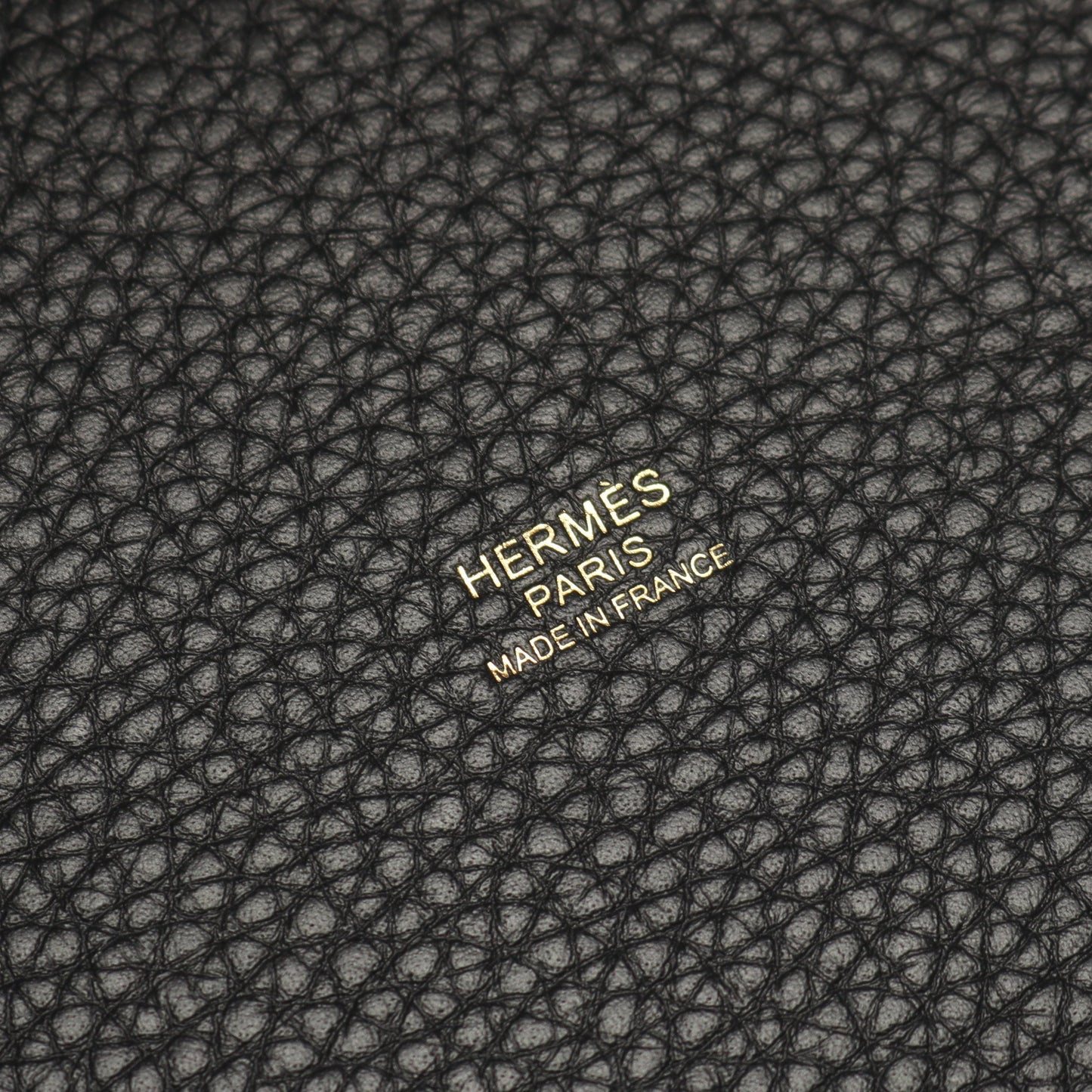 ピコタンロックPM ハンドバッグ トリヨンクレマンス ブラック ゴールド金具 K刻印 エルメス バッグ HERMES