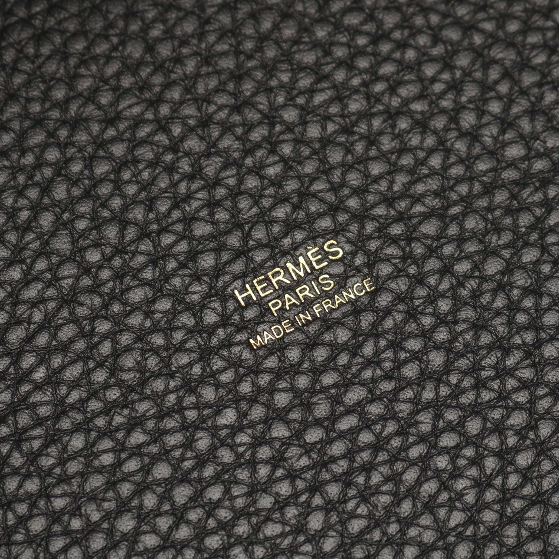 ピコタンロックPM ハンドバッグ トリヨンクレマンス ブラック ゴールド金具 K刻印 エルメス バッグ HERMES