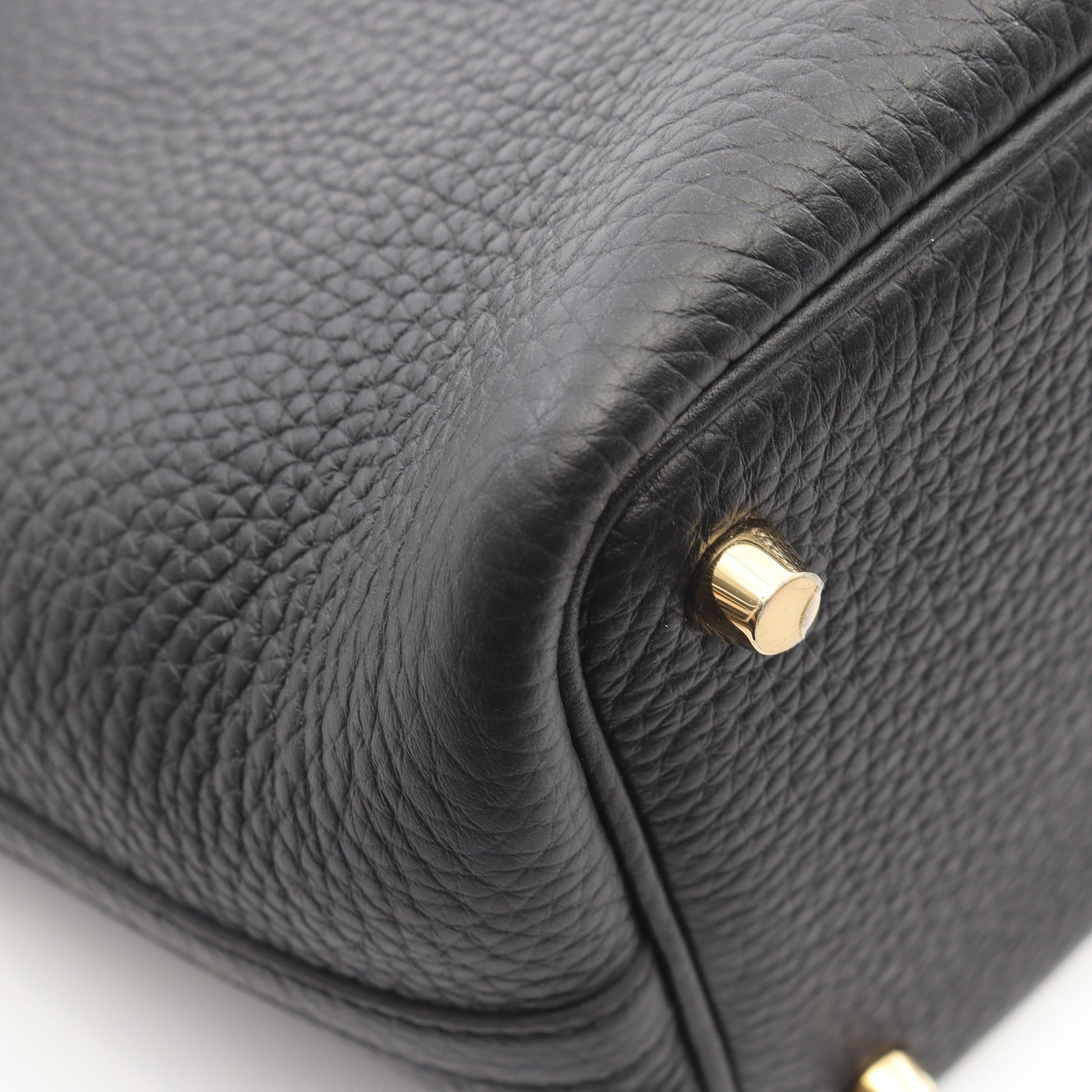 ピコタンロックPM ハンドバッグ トリヨンクレマンス ブラック ゴールド金具 K刻印 エルメス バッグ HERMES