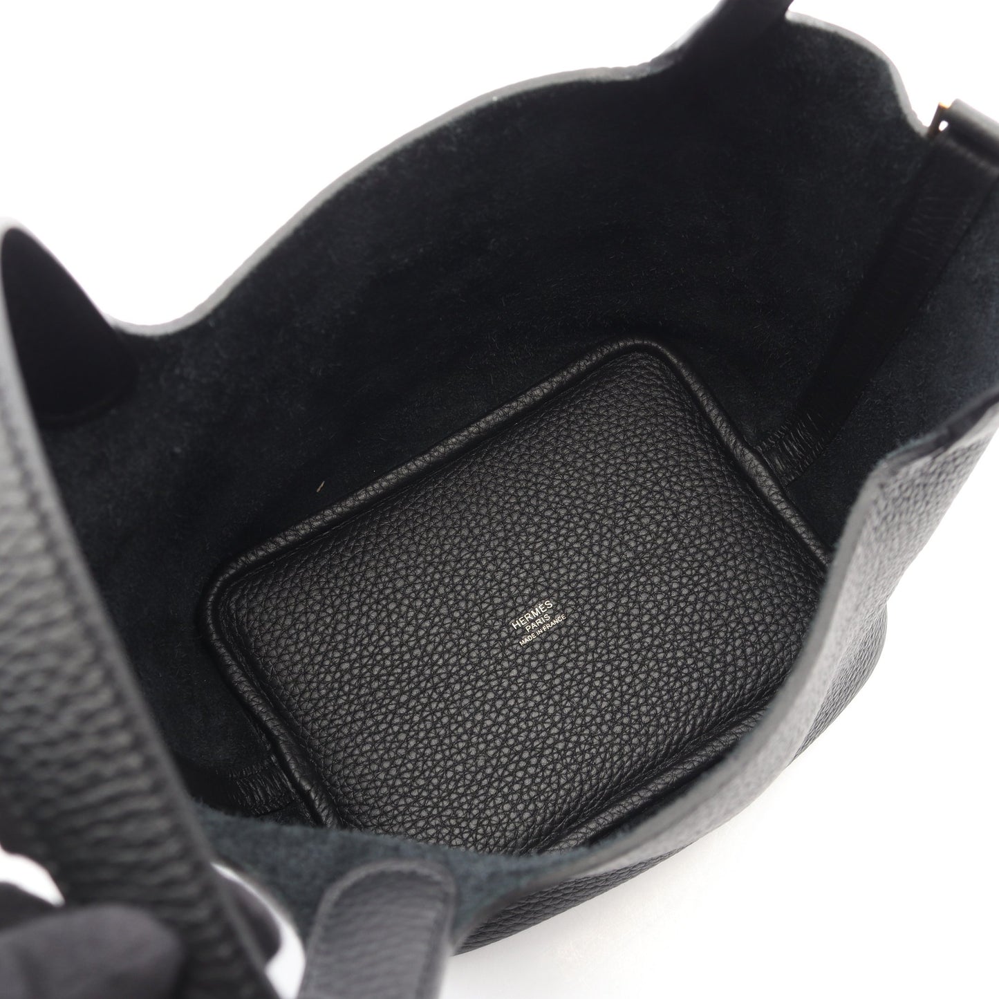 ピコタンロックPM ハンドバッグ トリヨンクレマンス ブラック ゴールド金具 K刻印 エルメス バッグ HERMES
