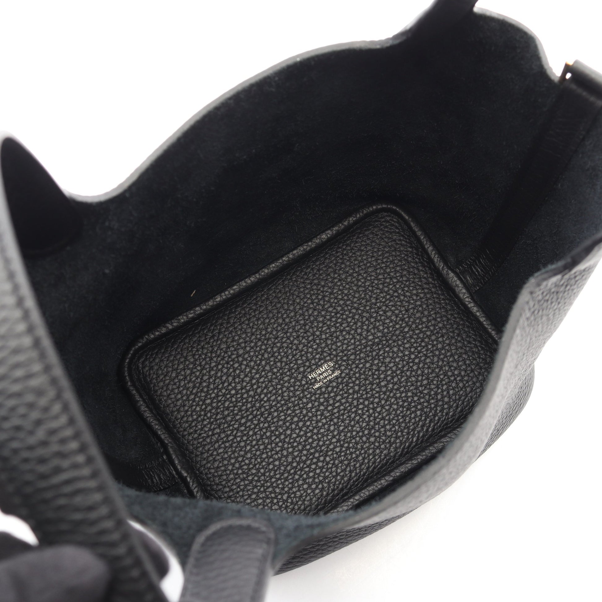 ピコタンロックPM ハンドバッグ トリヨンクレマンス ブラック ゴールド金具 K刻印 エルメス バッグ HERMES