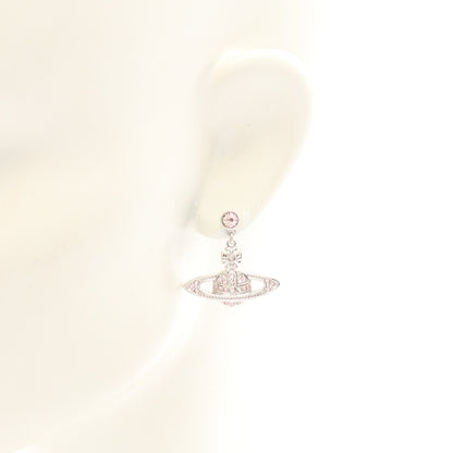 MINI BAS RELIEF DROP ピアス ラインストーン シルバー ピンク ヴィヴィアンウエストウッド アクセサリー Vivienne Westwood