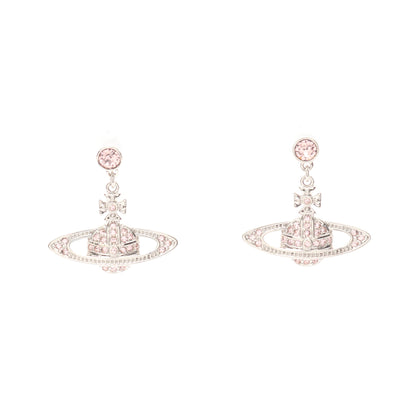 MINI BAS RELIEF DROP ピアス ラインストーン シルバー ピンク ヴィヴィアンウエストウッド アクセサリー Vivienne Westwood