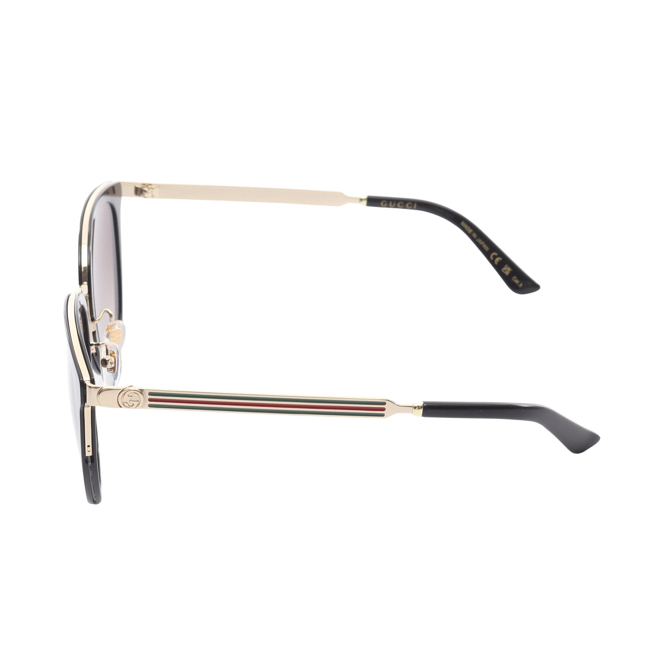 グッチ GUCCI ボストン サングラス 衣料品 プラスチック / GP メンズ レディース ブラック系 / ゴールド系 / マルチカラー GG0077SK001 【新品】 ボストン サングラス GP ブラック ゴールド マルチカラー グッチ – RECLO