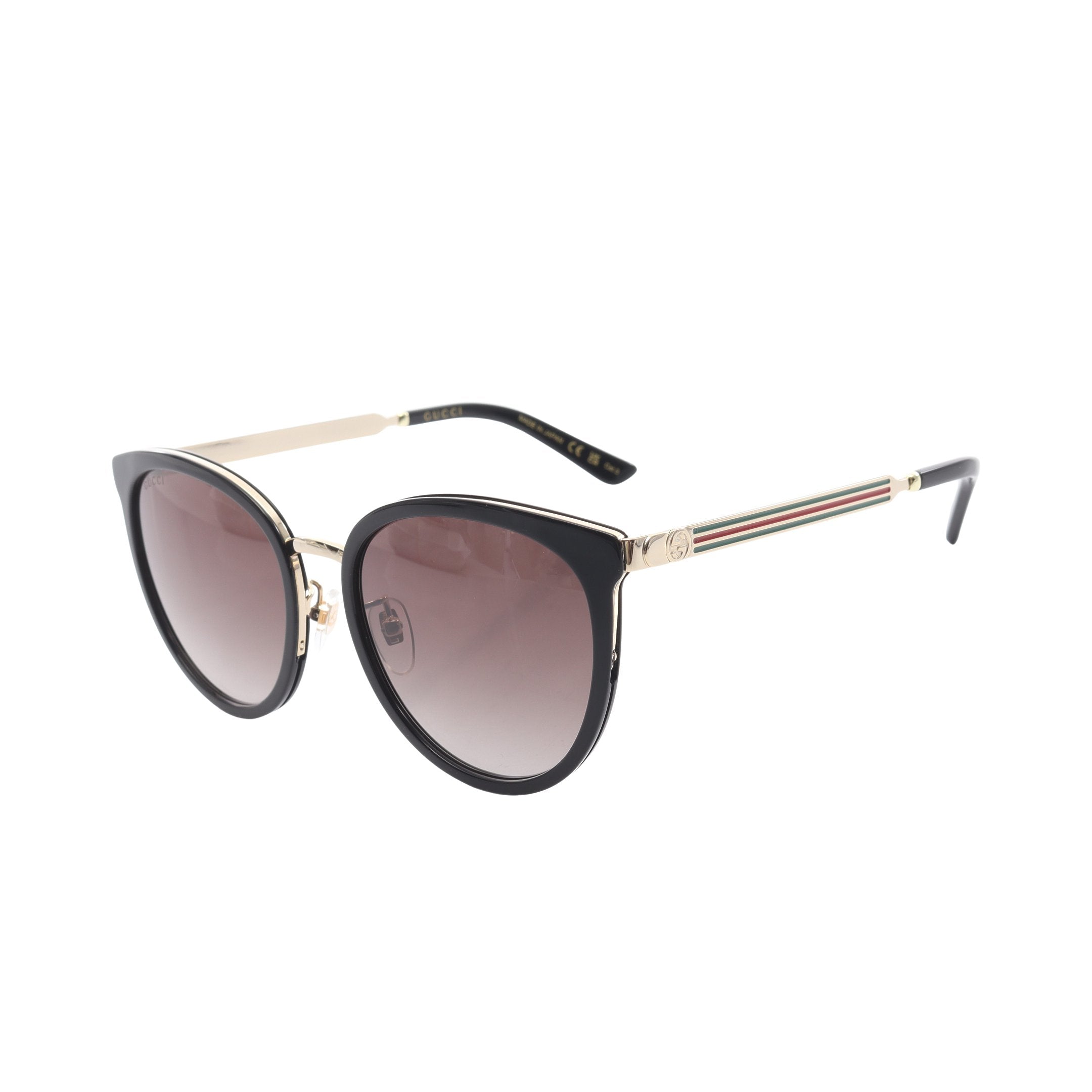 グッチ GUCCI ボストン サングラス 衣料品 プラスチック / GP メンズ レディース ブラック系 / ゴールド系 / マルチカラー GG0077SK001 【新品】 ボストン サングラス GP ブラック ゴールド マルチカラー グッチ – RECLO