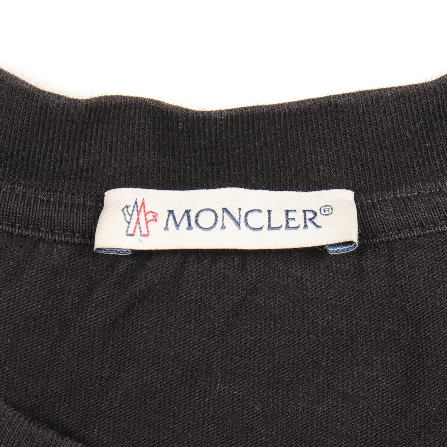 ロゴ クルーネック 半袖Tシャツ コットン ブラック モンクレール トップス MONCLER