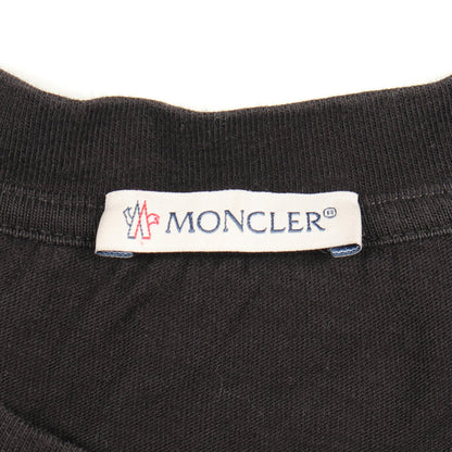 ロゴ クルーネック 半袖Tシャツ コットン ブラック モンクレール トップス MONCLER