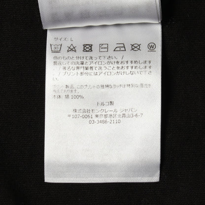 ロゴ クルーネック 半袖Tシャツ コットン ブラック モンクレール トップス MONCLER