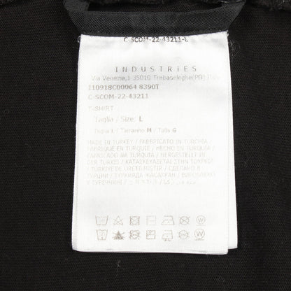 ロゴ クルーネック 半袖Tシャツ コットン ブラック モンクレール トップス MONCLER