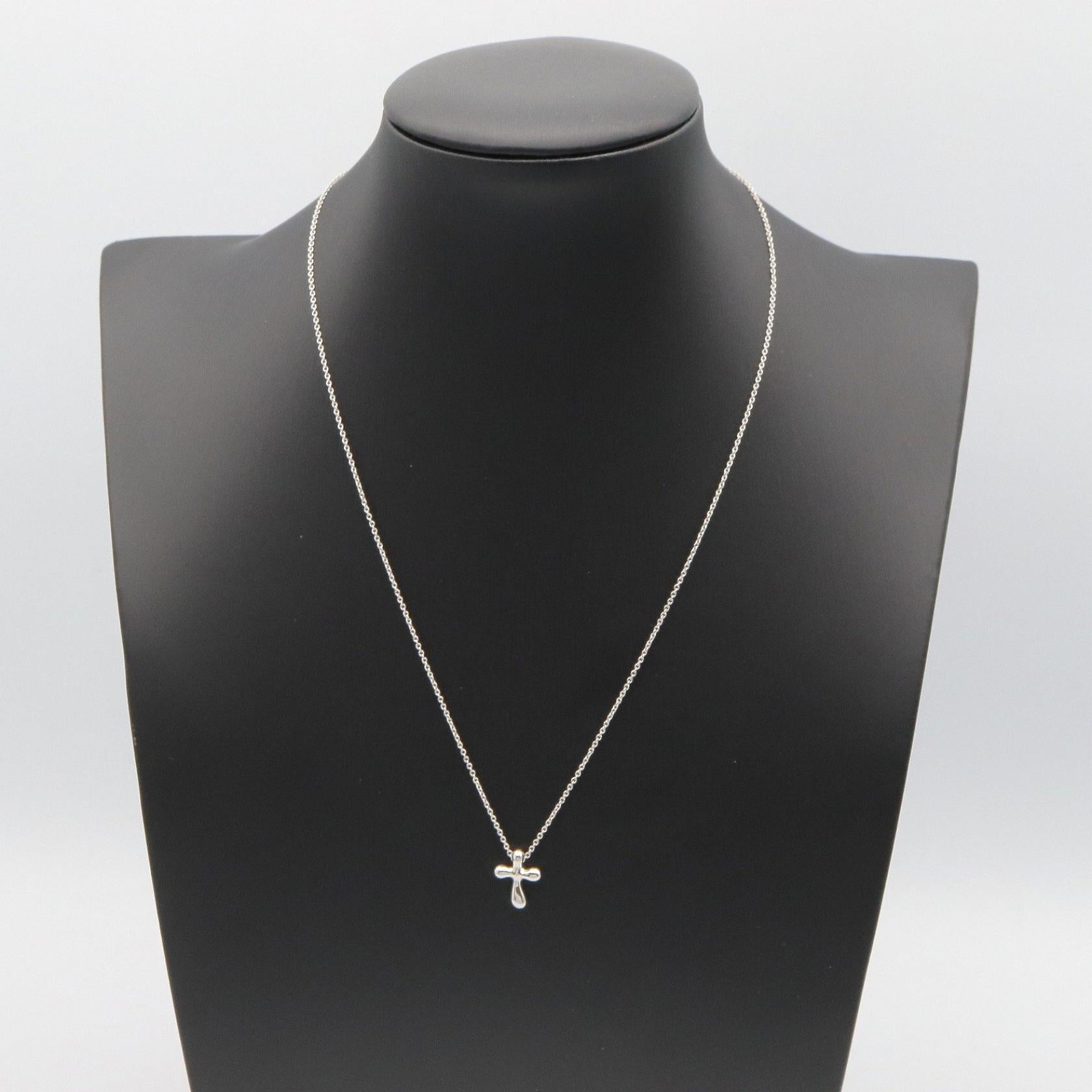 スモールクロス ネックレス ネックレス PT950 シルバー プラチナ ティファニー アクセサリー TIFFANY & Co.