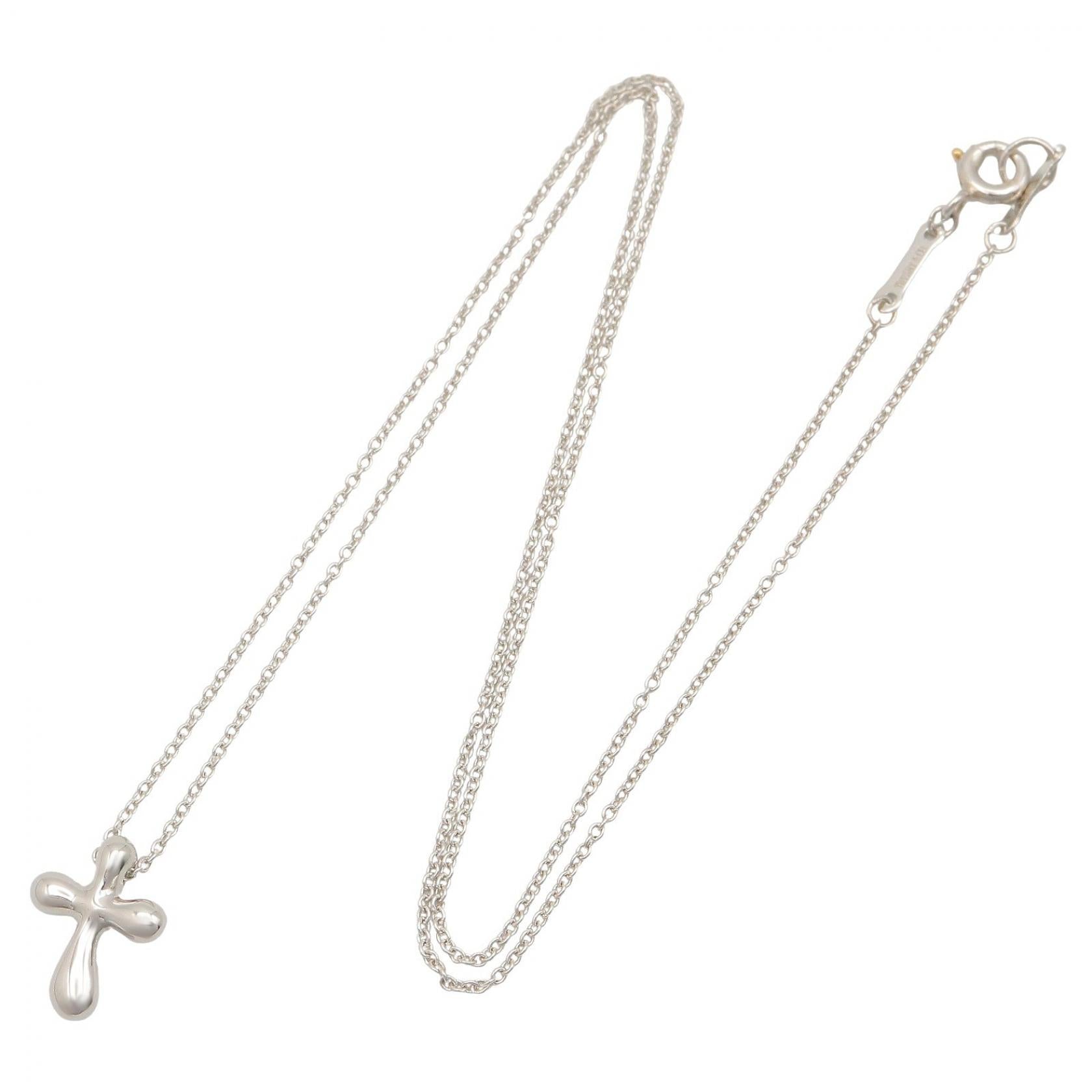 スモールクロス ネックレス ネックレス PT950 シルバー プラチナ ティファニー アクセサリー TIFFANY & Co.